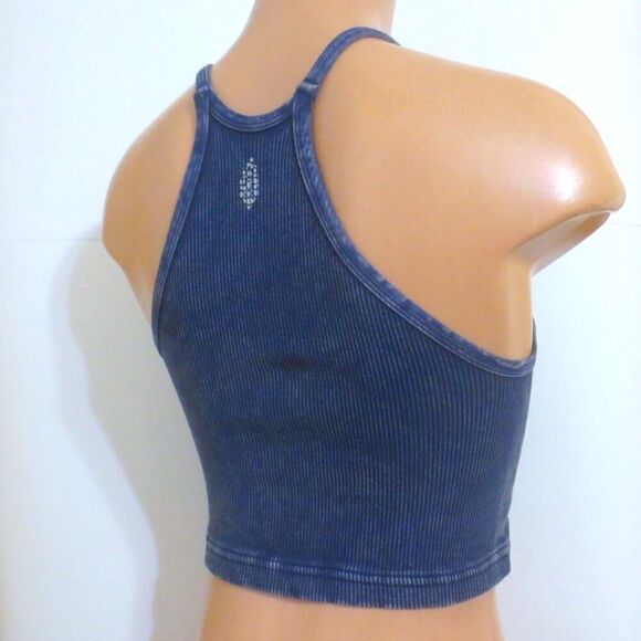 Free People | FP Movement | Deepest Navy Happiness Runs Crop Tank - Picture 6 of 8